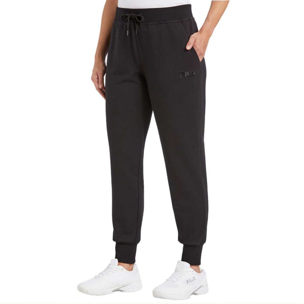 New! FILA Women's Plus Soft Cotton Blend French Terry Active Pants Joggers